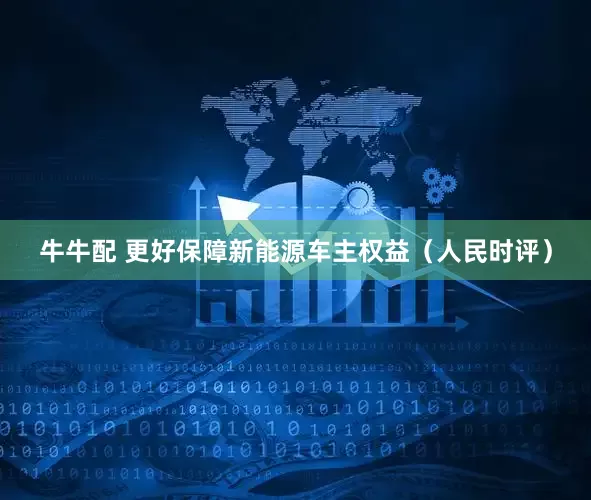 牛牛配 更好保障新能源车主权益（人民时评）