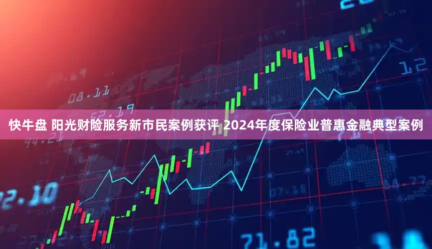 快牛盘 阳光财险服务新市民案例获评 2024年度保险业普惠金融典型案例